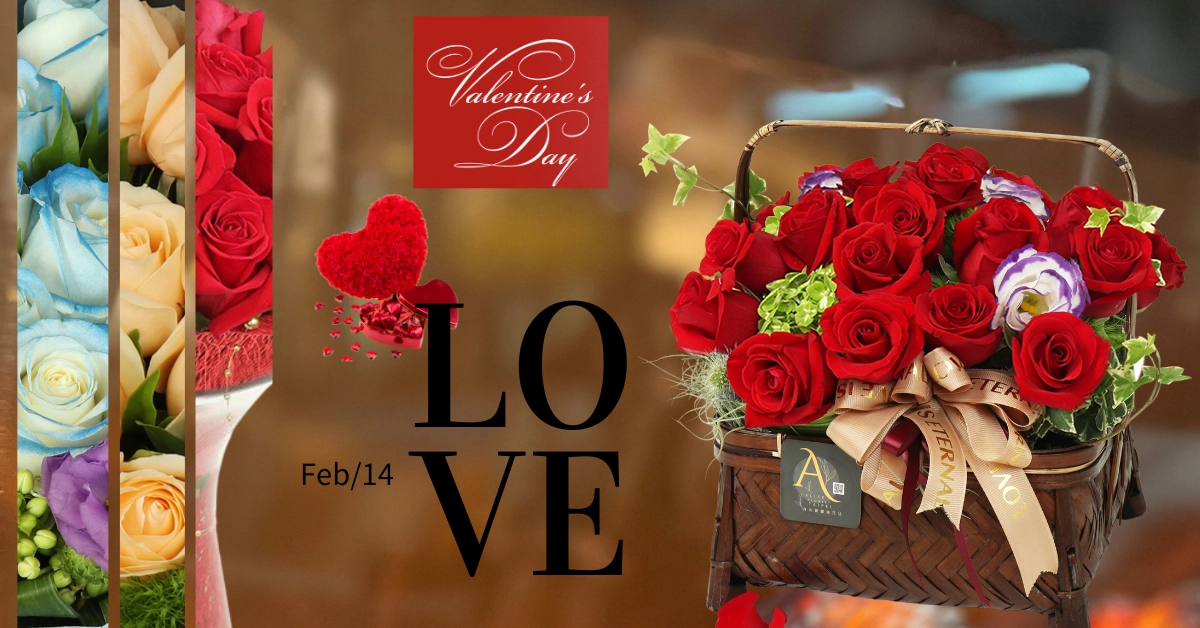 Valentine´s Day Flowers delivery in Taipei, New Taipei City, Taiwan., Alice Florist Taipei, Taiwan.